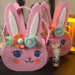 2 Pink Bunny Felt Bag for Kids NWT ( 2 included)